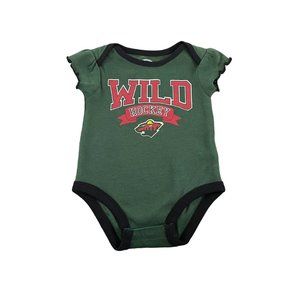 NHL Minnesota Wild Hockey Fan Onesie Size 0-3M